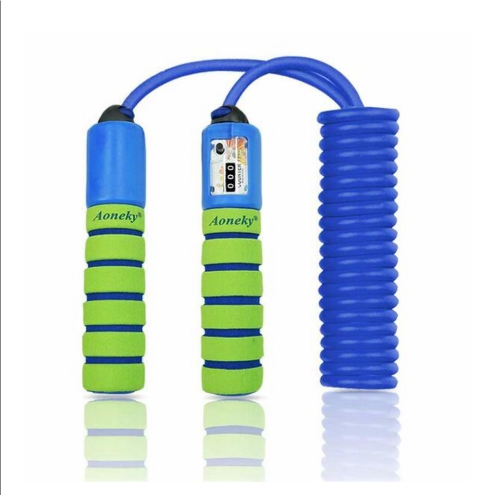 NWT Aoneky Adjustable Kids Jump Rope with Counter and Comfortable Handles